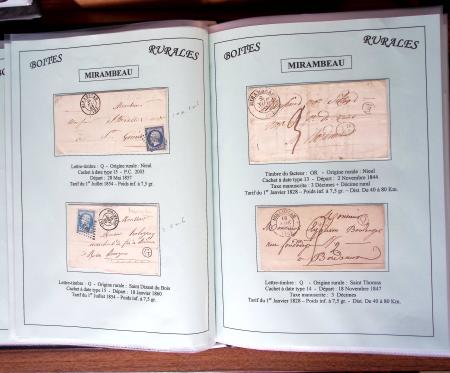 CHARENTE-MARITIME 1840-1876, Collection de +370 lettres