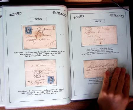 CHARENTE-MARITIME 1840-1876, Collection de +370 lettres