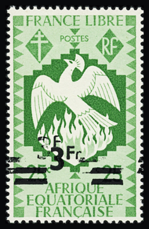 N°203b 3Fr sur 25c, variété double surcharge, neuf