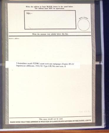 1942-1945, Belle collection de V-Mails et d'Airgraphs