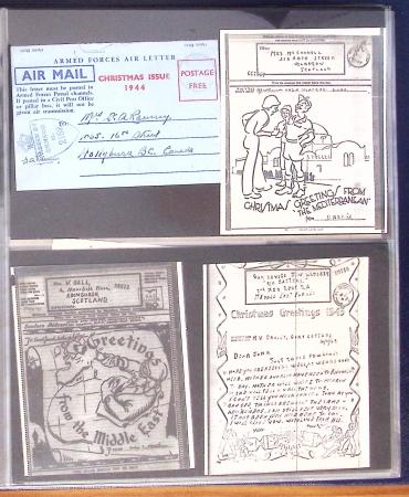 1942-1945, Belle collection de V-Mails et d'Airgraphs