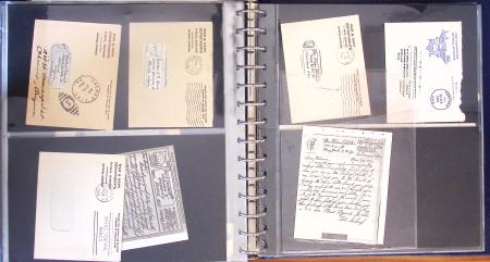 1942-1945, Belle collection de V-Mails et d'Airgraphs