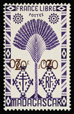 N°278a variété double "20f" dont un renversé, neuf