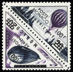 N°453/472 + PA n°61 et 62, série non émise (surcharges