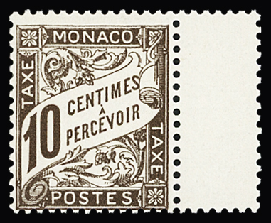 TAXE N°4 10c brun BdF, neuf **, TB. Avec certificat