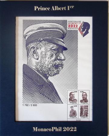 BLOC-FEUILLET N°107 "Monaco Phil 2022", neuf **, TB