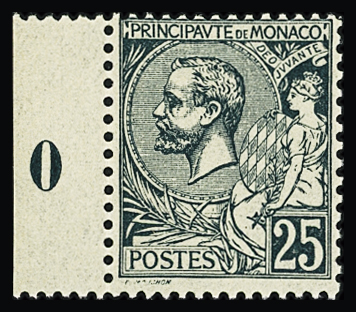 N°16 25c vert avec petit BdF et millésime 0, neuf **, TB
