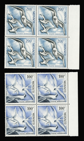 POSTE AERIENNE N°66 à 68 Série Oiseaux des mers en
