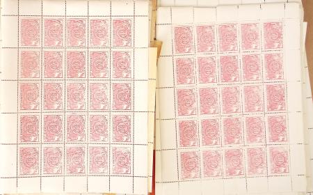 1882-94, CHEMIN DE FER, stock important des REIMPRESSIONS des valeurs