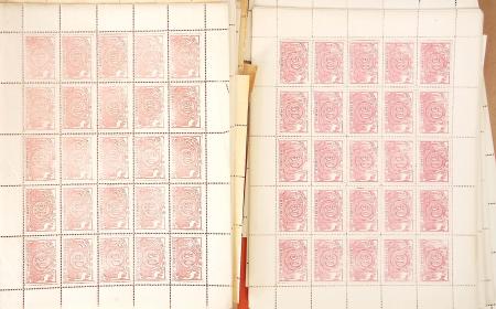 1882-94, CHEMIN DE FER, stock important des REIMPRESSIONS des valeurs