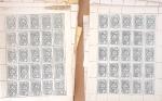 1882-94, CHEMIN DE FER, stock important des REIMPRESSIONS des valeurs