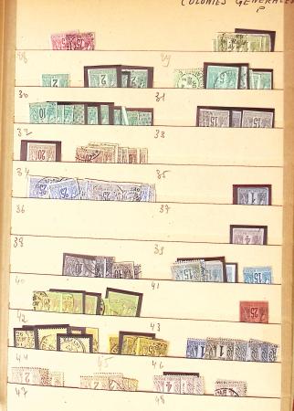 1859-1979, Excellent stock des colonies proprement