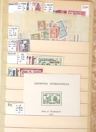 1859-1979, Excellent stock des colonies proprement