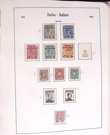 1852-1990, Mint & used estate of Italy in seven albums