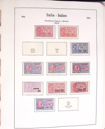 1852-1990, Mint & used estate of Italy in seven albums