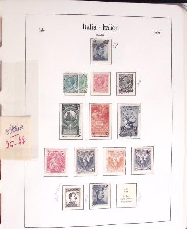 1852-1990, Mint & used estate of Italy in seven albums