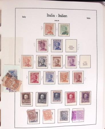 1852-1990, Mint & used estate of Italy in seven albums