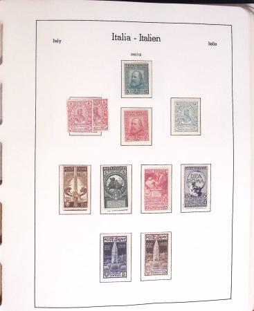 1852-1990, Mint & used estate of Italy in seven albums