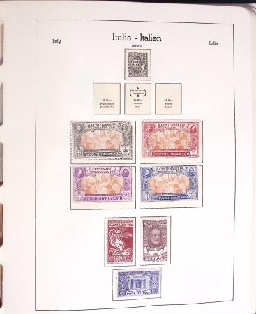 1852-1990, Mint & used estate of Italy in seven albums