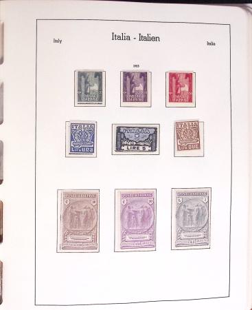 1852-1990, Mint & used estate of Italy in seven albums