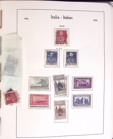1852-1990, Mint & used estate of Italy in seven albums