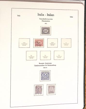 1852-1990, Mint & used estate of Italy in seven albums