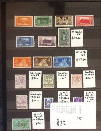 1852-1990, Mint & used estate of Italy in seven albums