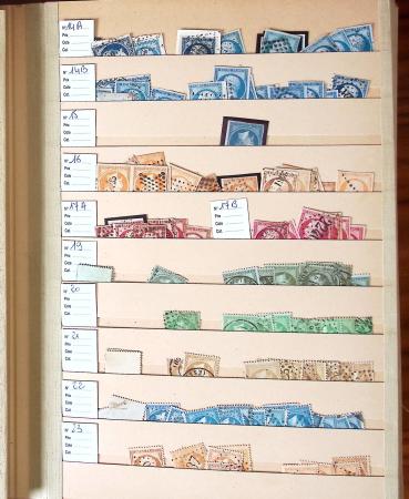 1849-2002, Stock de France obl, en 5 classeurs, avec