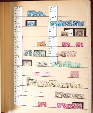 1849-2002, Stock de France obl, en 5 classeurs, avec