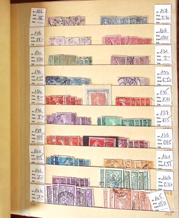 1849-2002, Stock de France obl, en 5 classeurs, avec