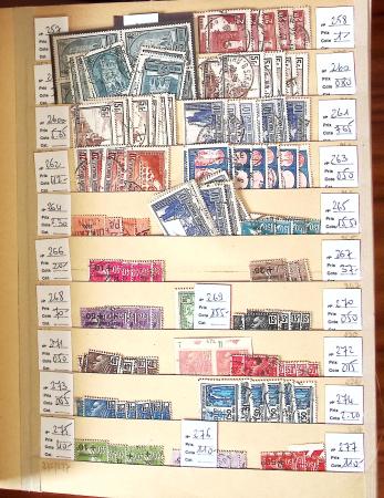 1849-2002, Stock de France obl, en 5 classeurs, avec