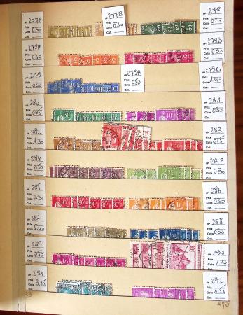1849-2002, Stock de France obl, en 5 classeurs, avec