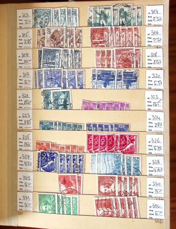 1849-2002, Stock de France obl, en 5 classeurs, avec
