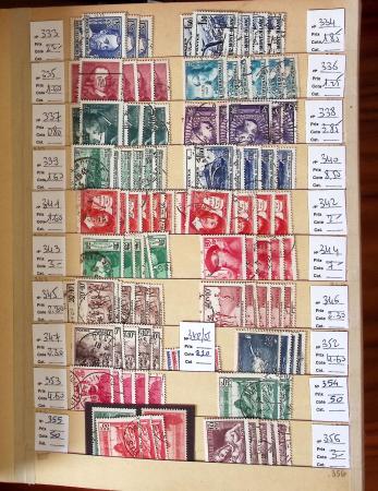 1849-2002, Stock de France obl, en 5 classeurs, avec