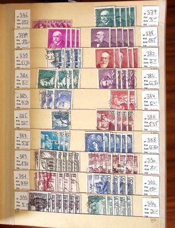 1849-2002, Stock de France obl, en 5 classeurs, avec