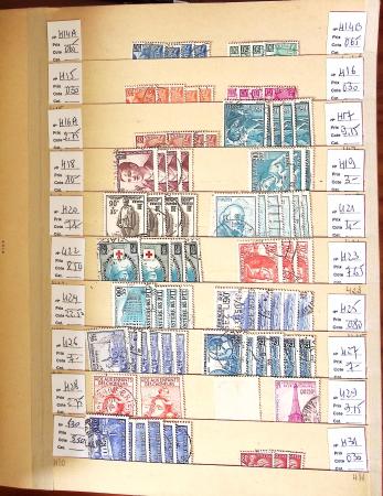 1849-2002, Stock de France obl, en 5 classeurs, avec