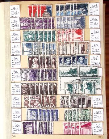 1849-2002, Stock de France obl, en 5 classeurs, avec