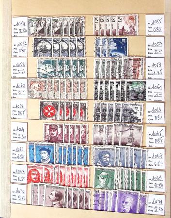 1849-2002, Stock de France obl, en 5 classeurs, avec