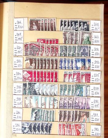 1849-2002, Stock de France obl, en 5 classeurs, avec