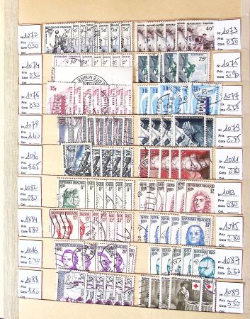 1849-2002, Stock de France obl, en 5 classeurs, avec