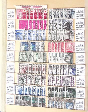 1849-2002, Stock de France obl, en 5 classeurs, avec