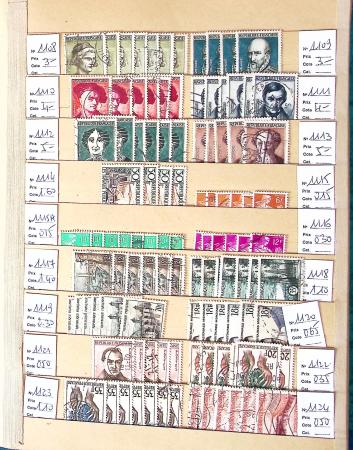 1849-2002, Stock de France obl, en 5 classeurs, avec