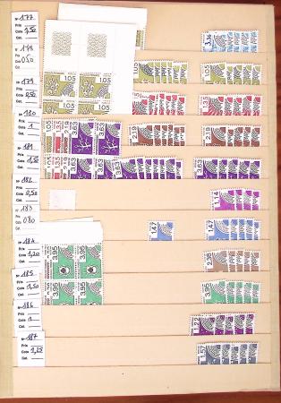1927-2004, Stock des fins de catalogue en classeur
