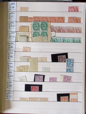 1860-1975, Stock de France neuf */** en 3 classeurs,