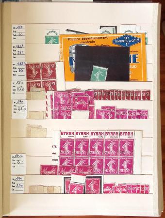 1860-1975, Stock de France neuf */** en 3 classeurs,