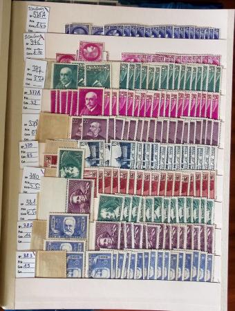 1860-1975, Stock de France neuf */** en 3 classeurs,