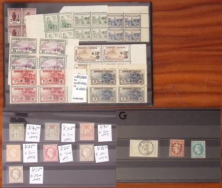 1849- 1980, Sélection de timbres classiques de France