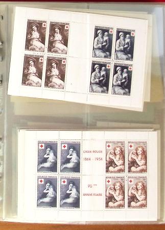 1960-2005, Lot de France neuf pour faciale, avec 5