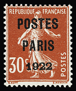 N°32 30c rouge, neuf * (infime trace), très frais,