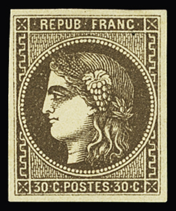 N°47d 30c brun foncé, neuf *, TB